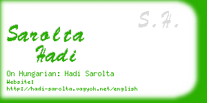 sarolta hadi business card